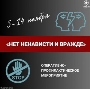 В Челябинской области проходит акция «Нет ненависти и вражде»