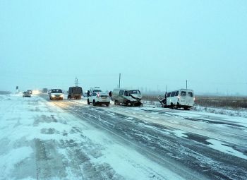 22 декабря на Троицком тракте столкнулись четыре автомобиля