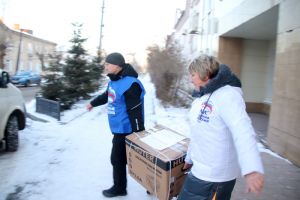 Сегодня, 21 ноября, очередная партия гуманитарной помощи отправлена для командира батальона «Апостол» Юрия Гагарина с позывным «Ангел»