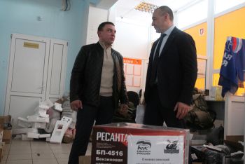 Глава района Евгений Светлов встретился с земляками, защищающими страну в зоне СВО, которые приехали в Еманжелинск на побывку