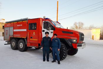 Красногорская ПЧ № 105 получила новый пожарный автомобиль