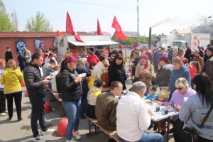 9 Мая в Еманжелинске работало фронтовое кафе «Вкус Победы»