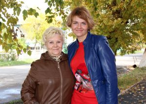 Ольга Шарыпкина с мамой