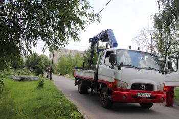 В городском сквере в Еманжелинске идет модернизация освещения