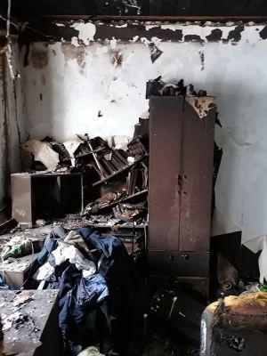 В Еманжелинском районе в результате пожара семья осталась без жилья и средств к существованию