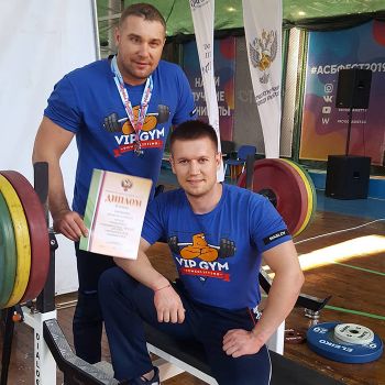 Дмитрий Авраменко и его тренер Николай Маслов