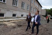В Еманжелинске продолжается капитальный ремонт здания, в котором разместится МФЦ