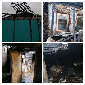 В Еманжелинске в один день сгорел дом и воспламенился автомобиль