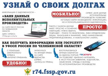 Еманжелинцы могут узнать о долгах с помощью электронных сервисов