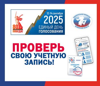 Еманжелинцы могут проверить учетную запись перед предстоящими выборами
