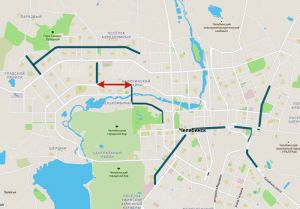 В Челябинске завершается обустройство выделенной полосы для автобусов и троллейбусов на улице Братьев Кашириных
